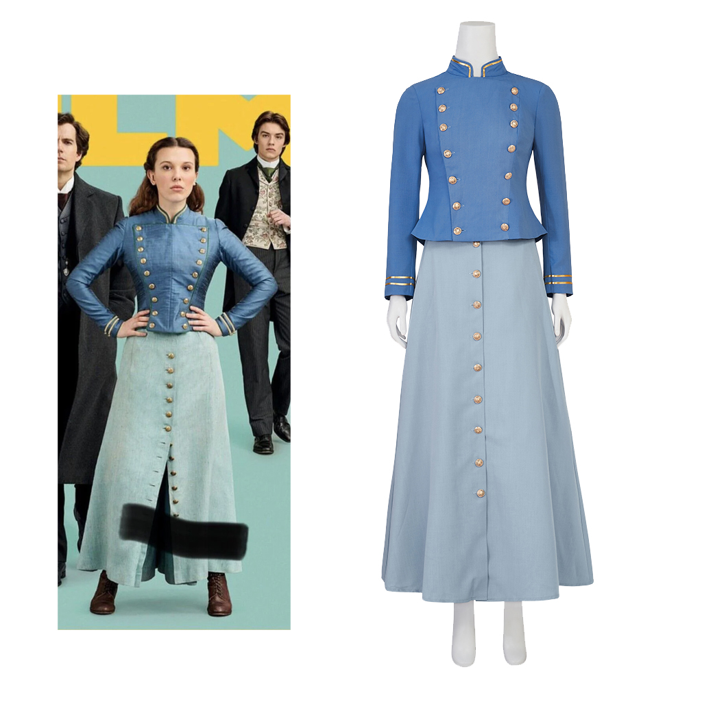 Vintage Women'S Formal Wear - Movie Cosplay Enola Holmes 2 Cosplay