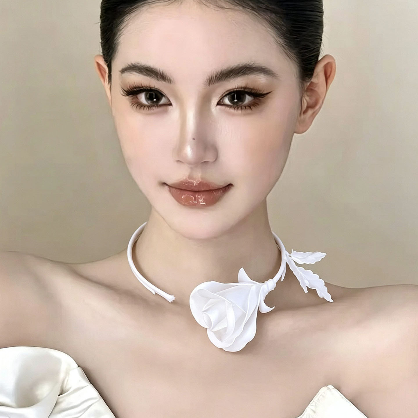 Formal Wear Jewelry For Women - Fashion Jewelry Handmade White Black Rose