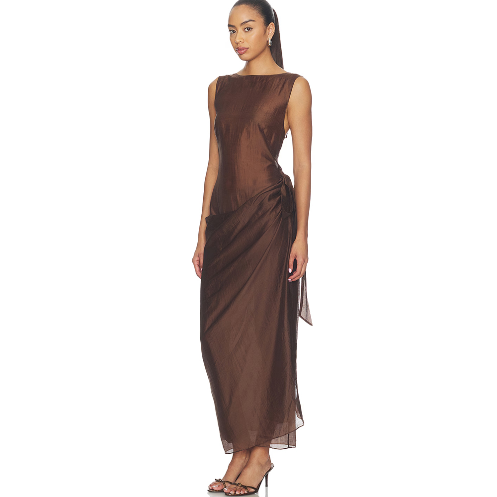 Women'S Formal Wear Wedding Guest - Evening Dresses Off Shoulder Sleeveless Side