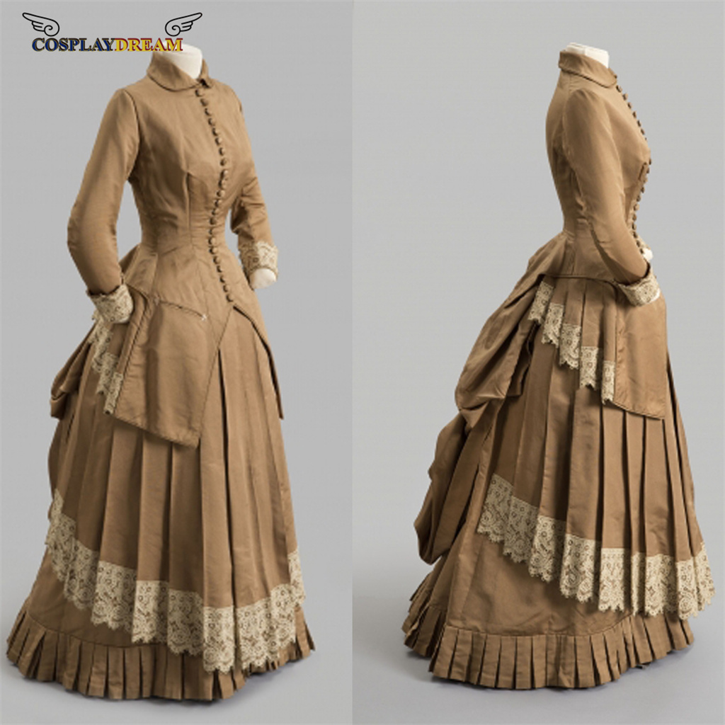 Vintage Women'S Formal Wear - 19th Century Fashion dress Victorian bustle