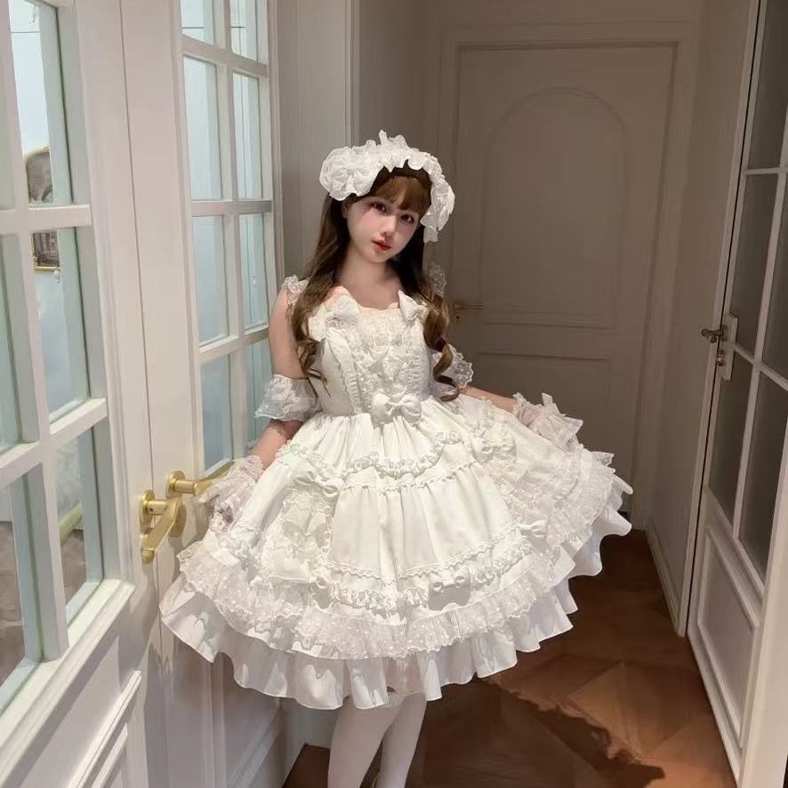 Victorian Women'S Formal Wear - Sweet Lolita Dress Cream White Ruffle