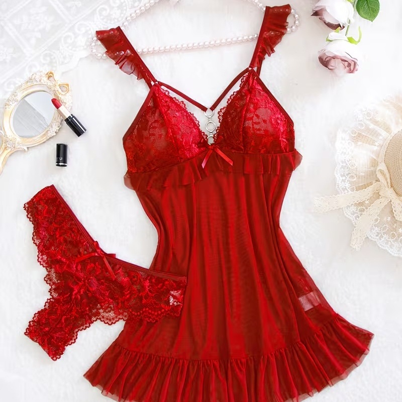 Women'S Formal Wear Wedding - 2026 New Red Sexy Lingerie Set