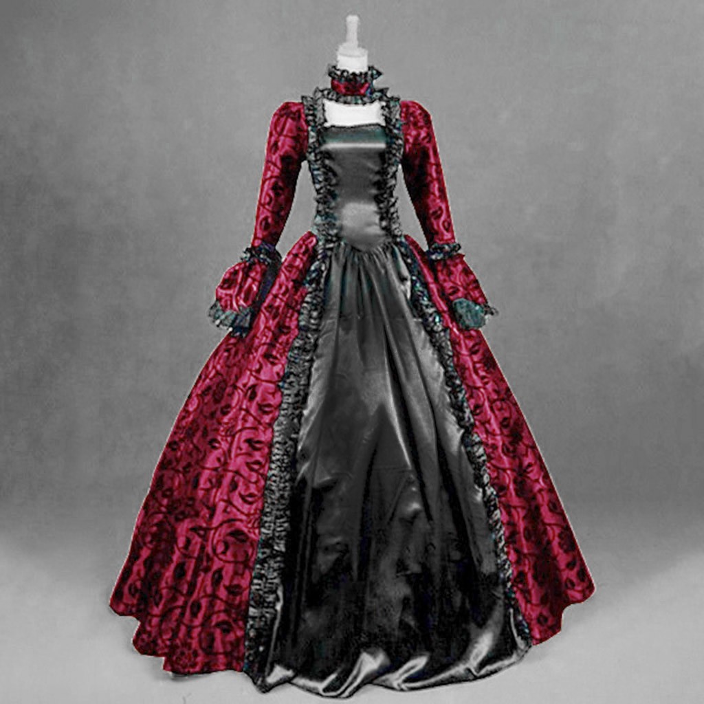 Vintage Women'S Formal Wear - Women Vintage Exquisite Dress Gothic Retro