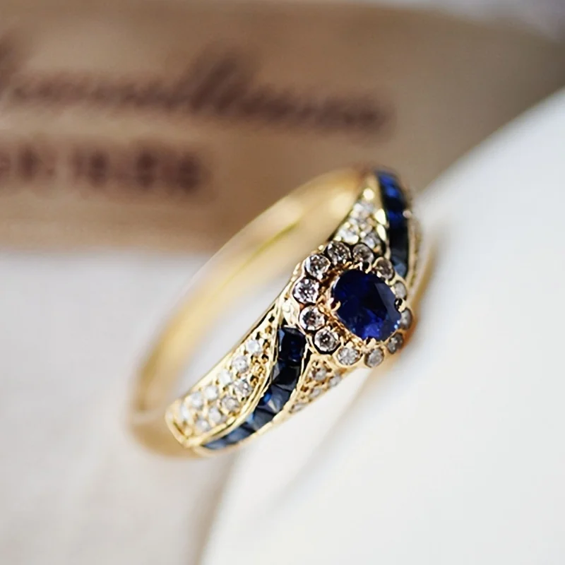 Formal Wear Jewelry For Women - 1pc Elegant Golden-Tone Alloy Ring with