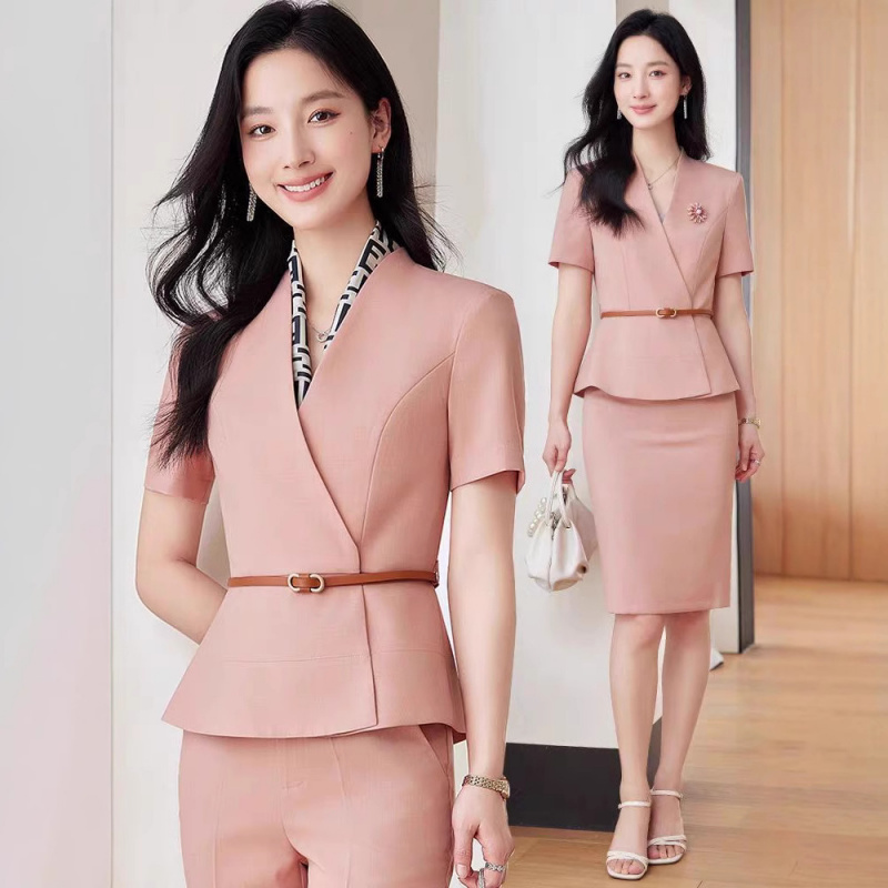 Formal Wear Jewelry For Women - Women's Short Sleeve Professional Suit2025New Summer