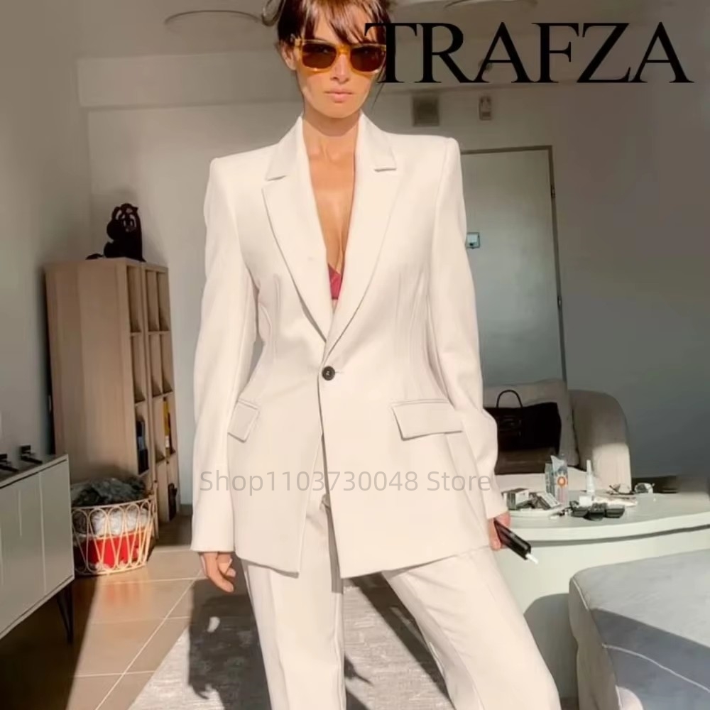 Female Formal Wear - Fashion Office Ladies Blazer and Pants