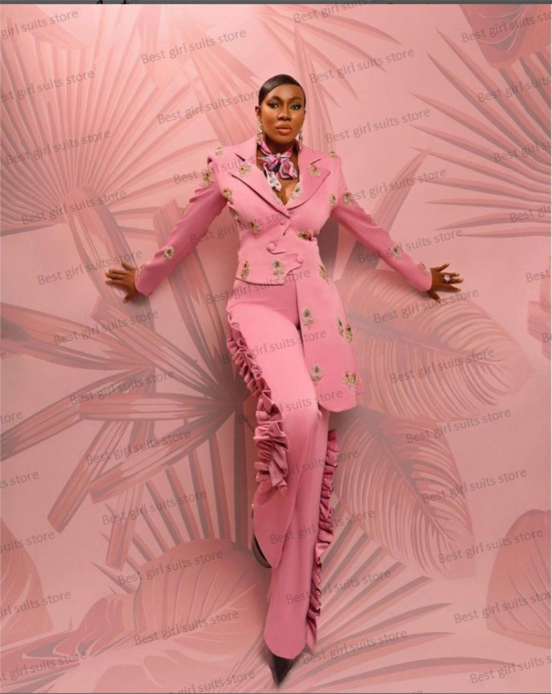 Pink Wedding Women Suit Set Bl - Women'S Formal Wear For A Wedding ulasan dan harga