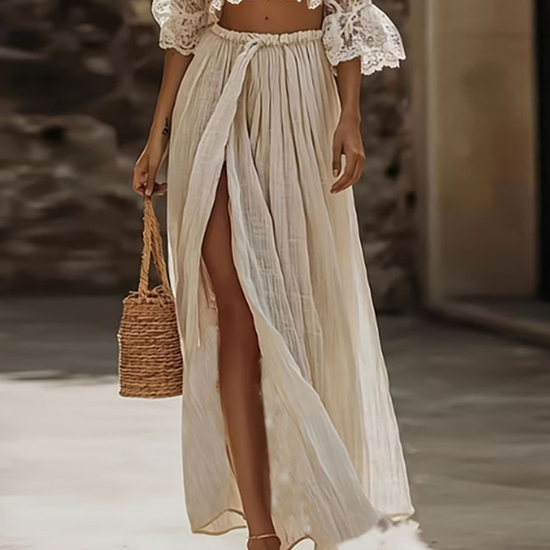 Womens Bohemian Lace Two Piece - Female Formal Wear ulasan dan harga