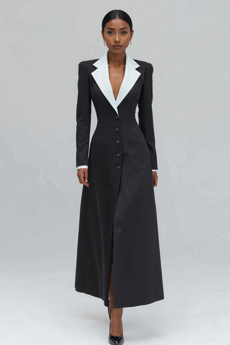 A Line Women Long Blazer Jacke - Women'S Formal Wear Wedding Guest ulasan dan harga