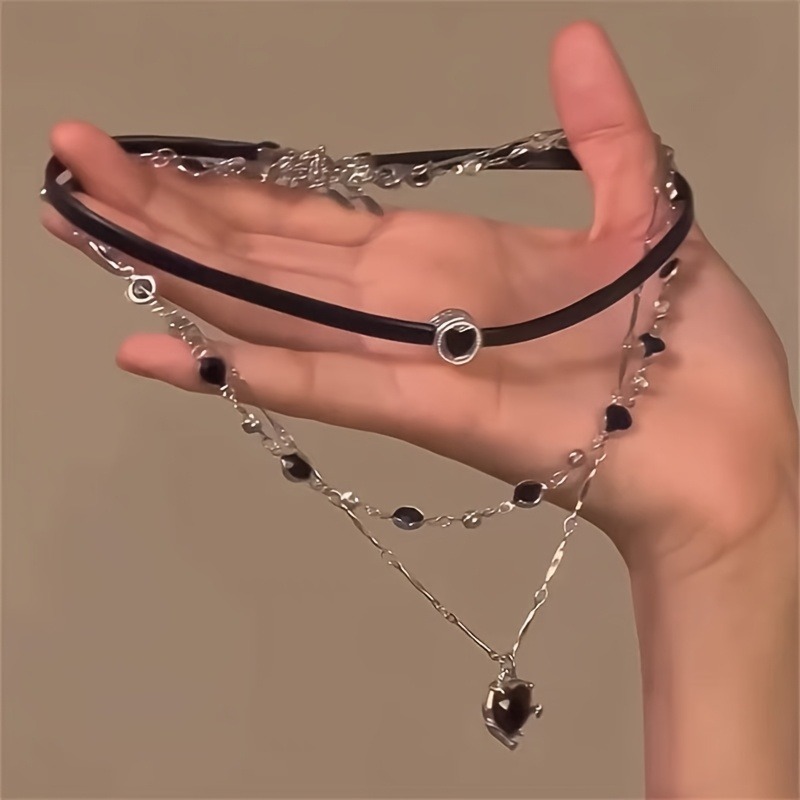 Gothic Layered Heart-shaped Ne - Formal Wear Jewelry For Women ulasan dan harga