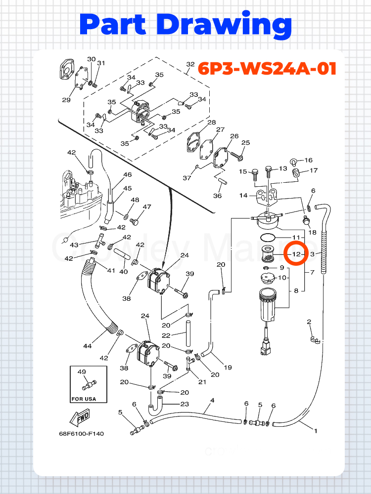 Fuel Filter Element 15412-93J1 - K&G Women'S Formal Wear ulasan dan harga