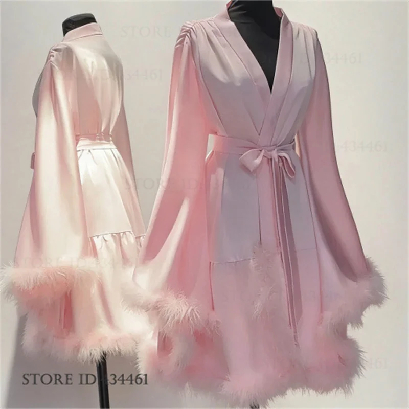 Luxury Big Sleeve Hairy Cuffs  - Women'S Formal Wear Wedding ulasan dan harga