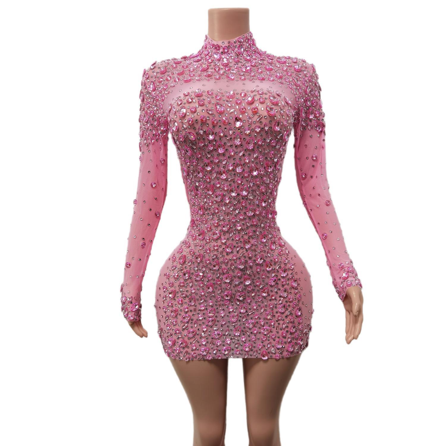 Sexy Dance Pink Dress Performa - Vintage Women'S Formal Wear ulasan dan harga