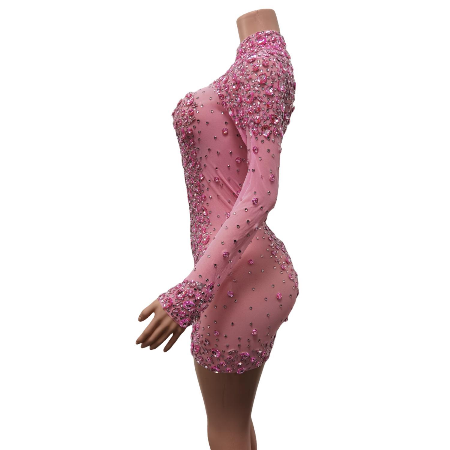 Sexy Dance Pink Dress Performa - Vintage Women'S Formal Wear ulasan dan harga