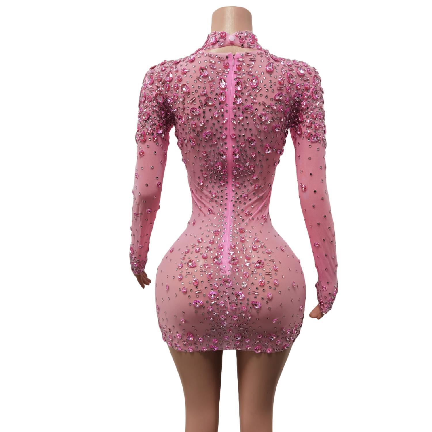 Sexy Dance Pink Dress Performa - Vintage Women'S Formal Wear ulasan dan harga