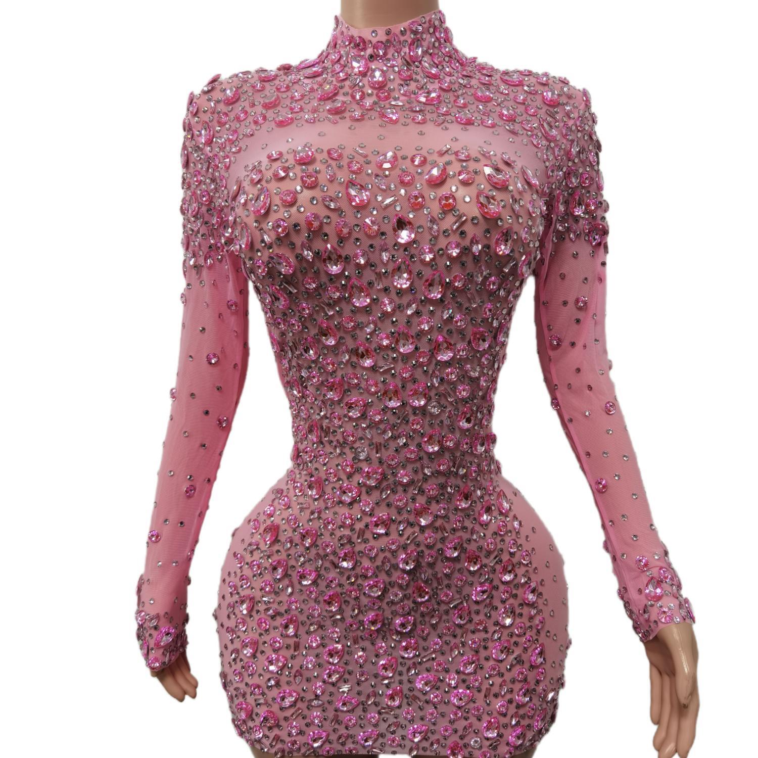 Sexy Dance Pink Dress Performa - Vintage Women'S Formal Wear ulasan dan harga
