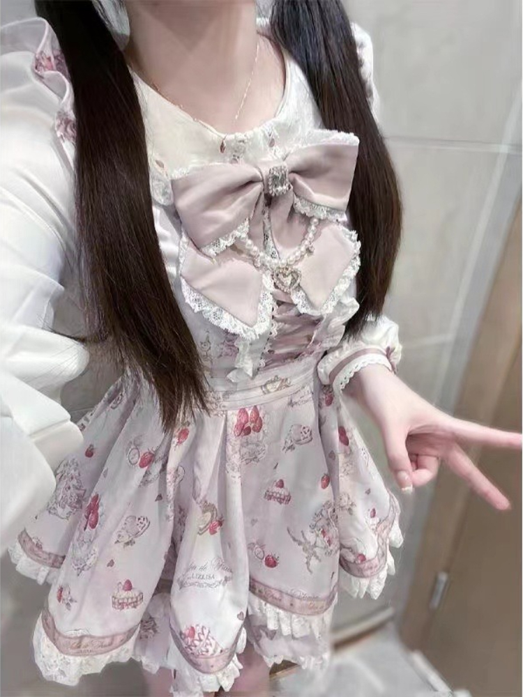 Summer Japanese Gothic Y2k Lol - Vintage Women'S Formal Wear ulasan dan harga