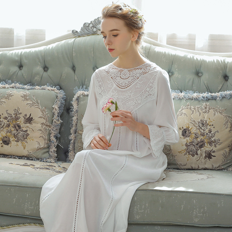 Romantic Lace Nightdress Women - Victorian Women'S Formal Wear ulasan dan harga