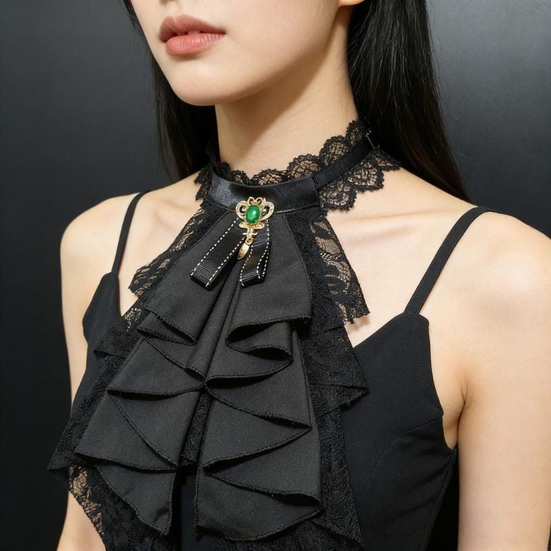 Victorian Lace Faux Collar for - Victorian Women'S Formal Wear ulasan dan harga