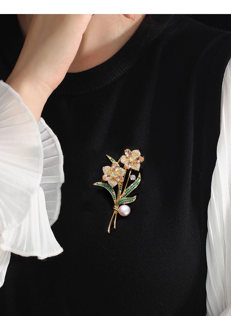Bridal Bouquet Brooch, Victori - Victorian Women'S Formal Wear ulasan dan harga