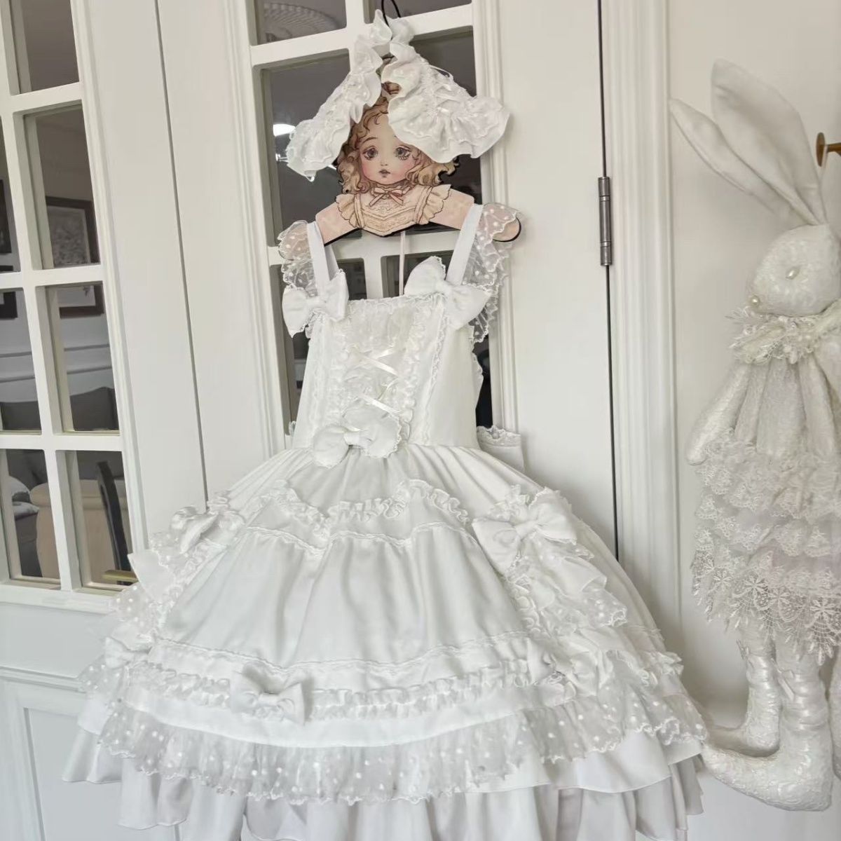 Sweet Lolita Dress Cream White - Victorian Women'S Formal Wear ulasan dan harga