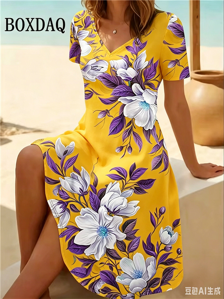 6XL Plus Size Women Dresses Su - Vintage Women'S Formal Wear ulasan dan harga