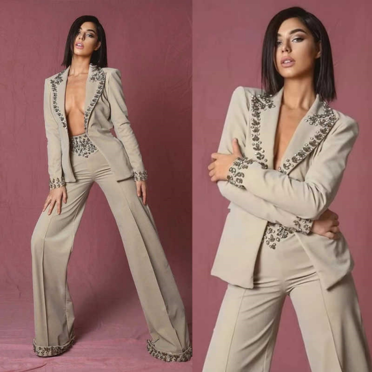 Amazing Rhinestones Women Suit - Women'S Formal Wear Wedding ulasan dan harga