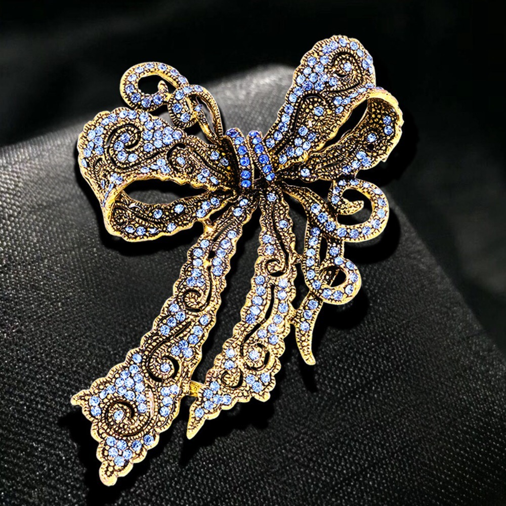 Vintage Bow-Shaped Brooch, Ele - Formal Wear Jewelry For Women ulasan dan harga