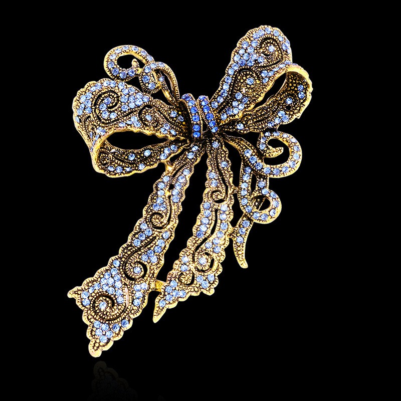 Vintage Bow-Shaped Brooch, Ele - Formal Wear Jewelry For Women ulasan dan harga