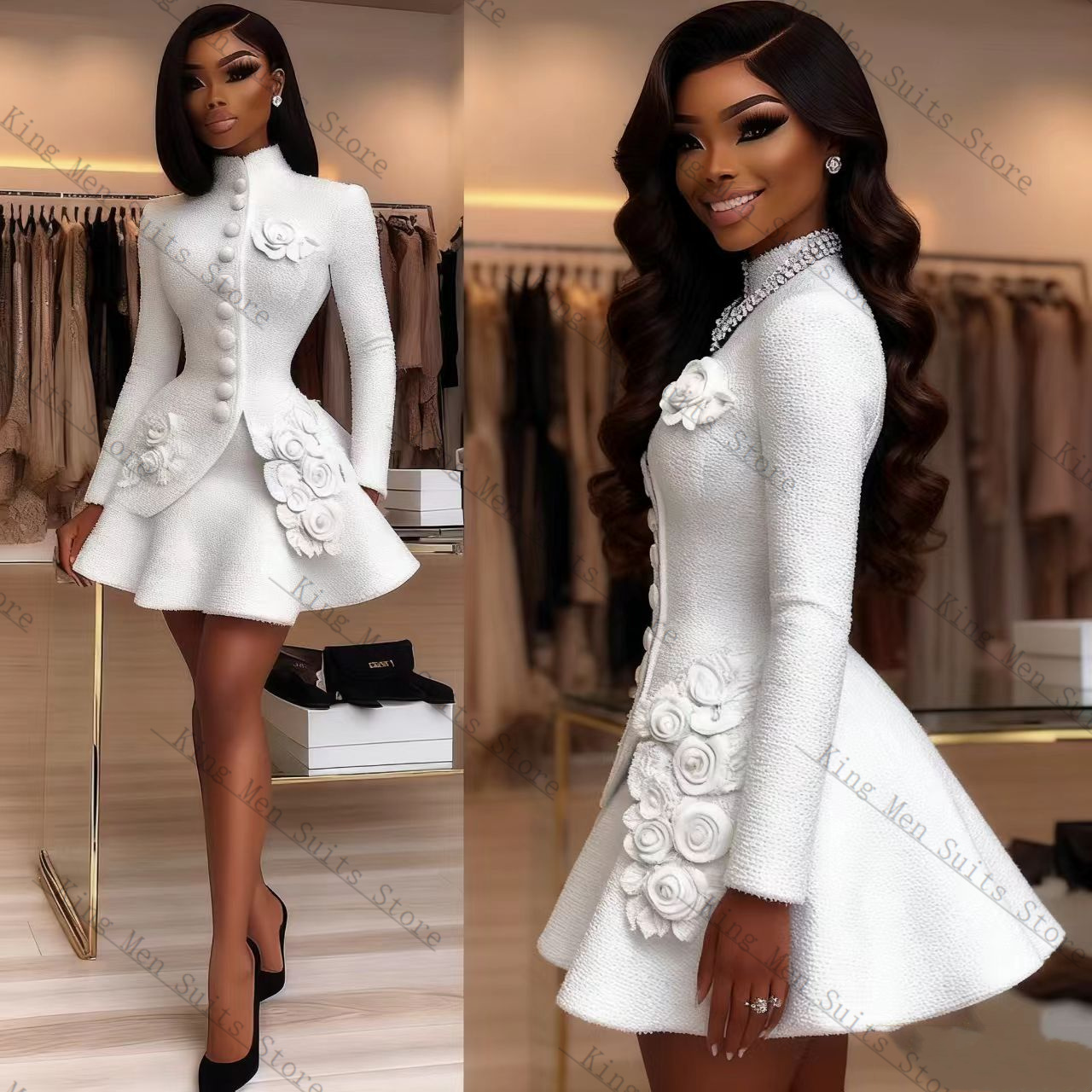 Luxury White Women Suit Set 2  - Women'S Formal Wear For A Wedding ulasan dan harga