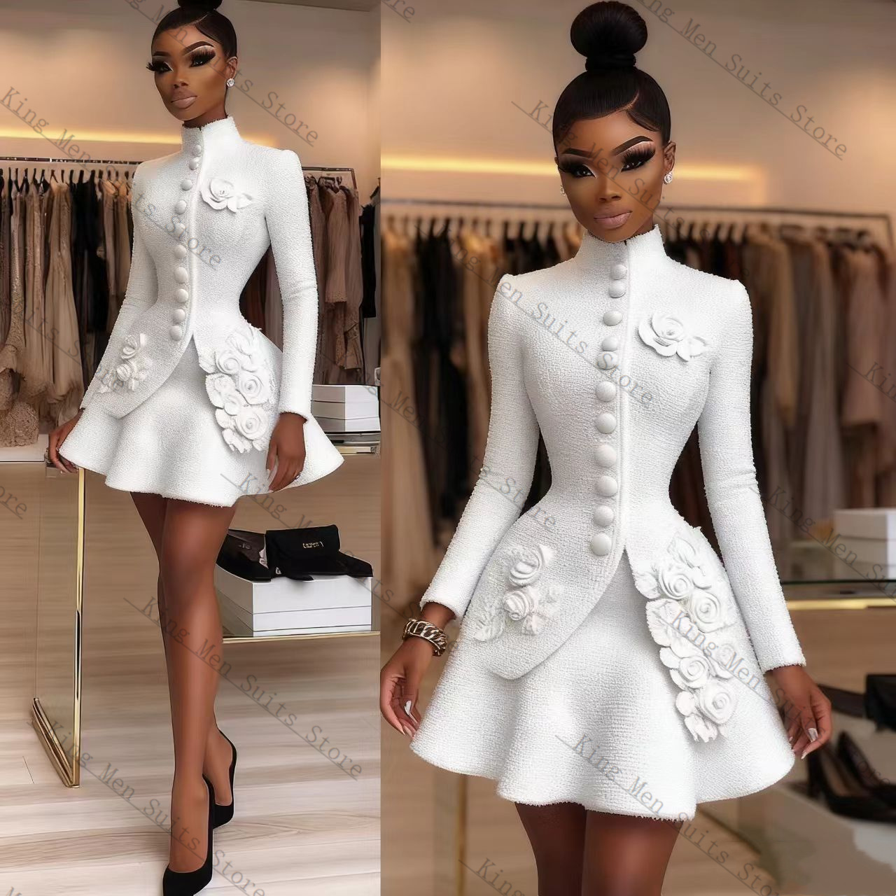 Luxury White Women Suit Set 2  - Women'S Formal Wear For A Wedding ulasan dan harga