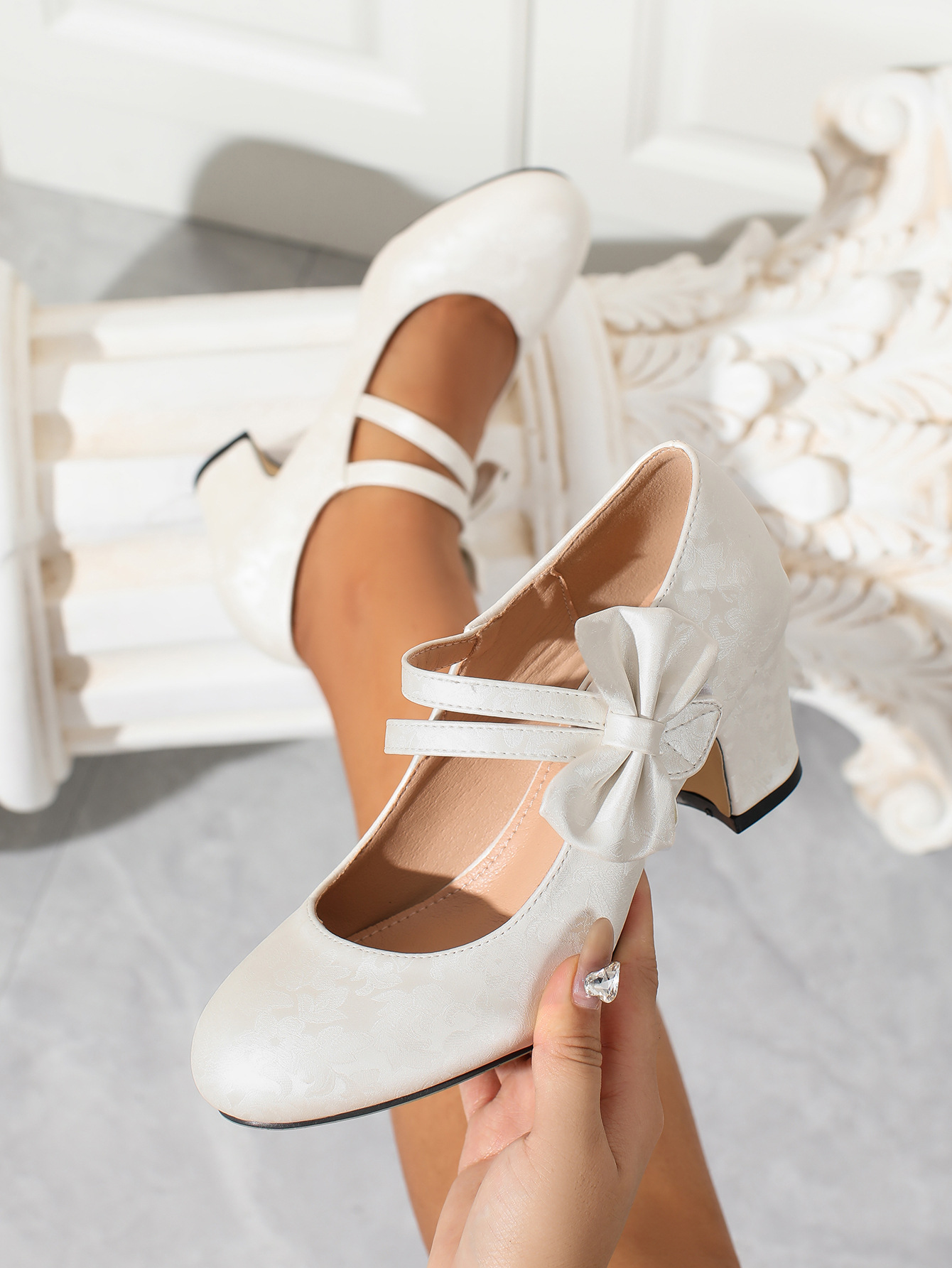 Large size women's shoes bow M - Women Formal Office Wear Shoes ulasan dan harga