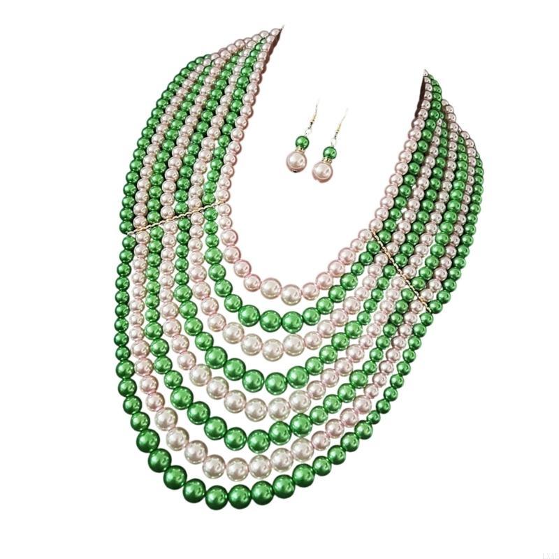  Elegant Layering Faux Pearls  - Formal Wear Jewelry For Women ulasan dan harga
