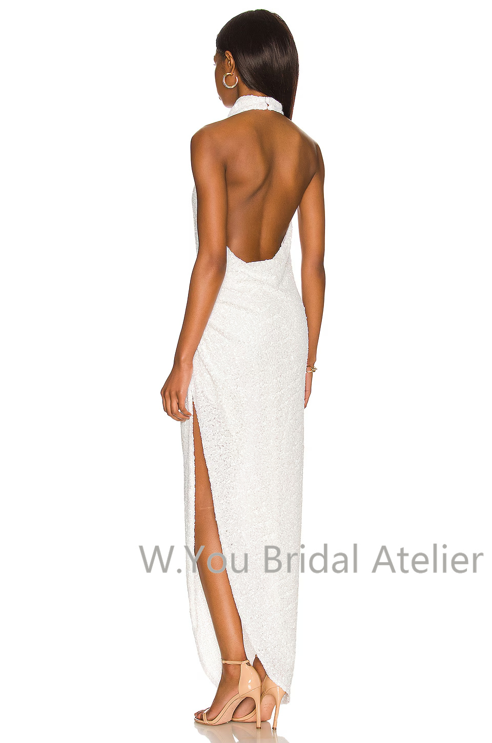 Evening Dresses Halter Necklin - Women'S Formal Wear Wedding Guest ulasan dan harga