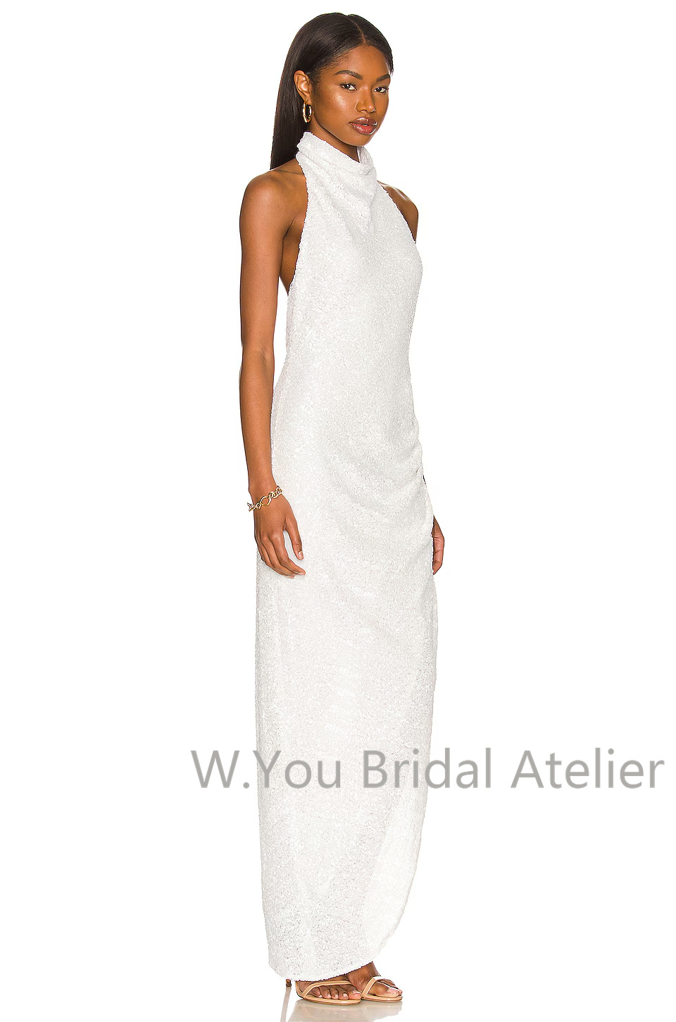 Evening Dresses Halter Necklin - Women'S Formal Wear Wedding Guest ulasan dan harga
