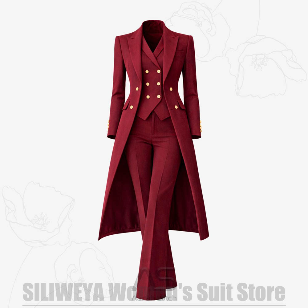 Women's Suit 3 Piece Double Br - Women'S Formal Wear For A Wedding ulasan dan harga