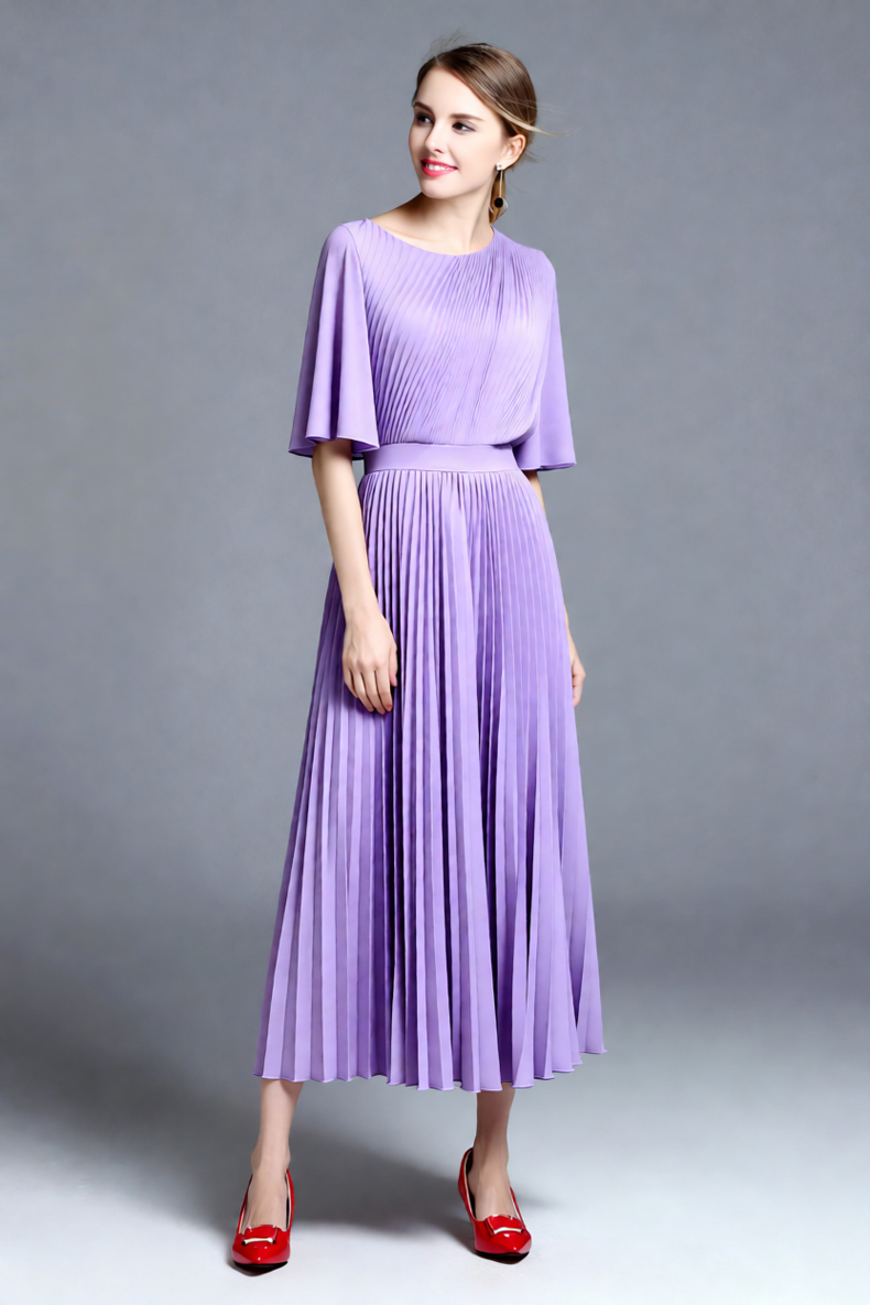 Women's Lilac Cape Sleeve Plea - Women'S Formal Wear Wedding Guest ulasan dan harga