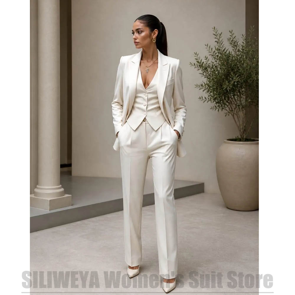 Women 3 Piece Suit Set Blazer  - Women'S Formal Wear For A Wedding ulasan dan harga