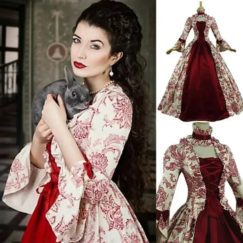 Plus Size Women Gothic Floral  - Victorian Women'S Formal Wear ulasan dan harga